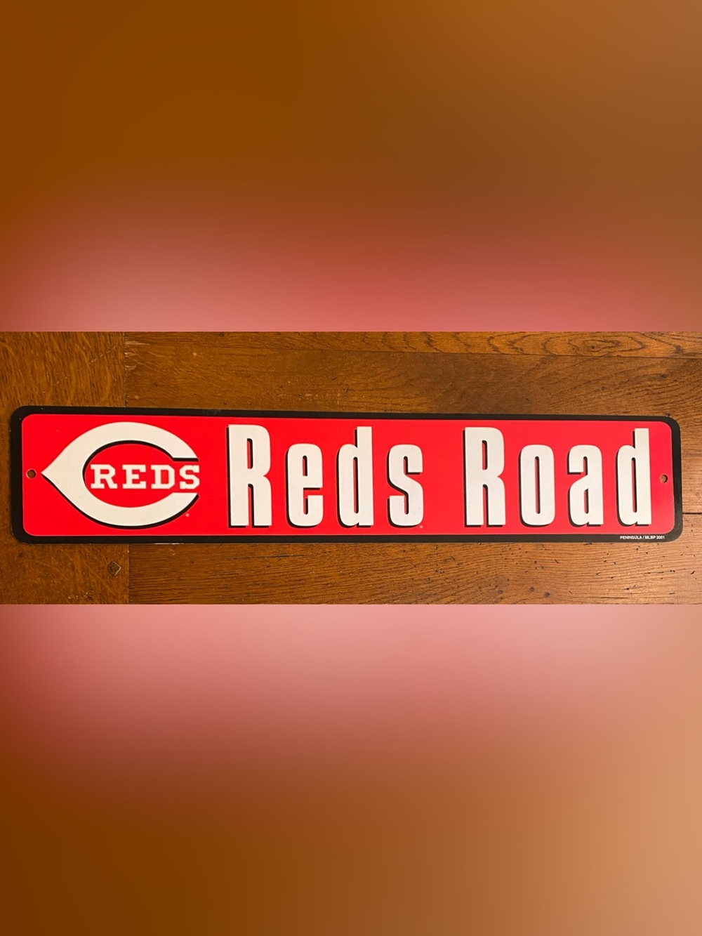 VTG 2001 Cincinnati Reds Road MLB Plastic Street Sign